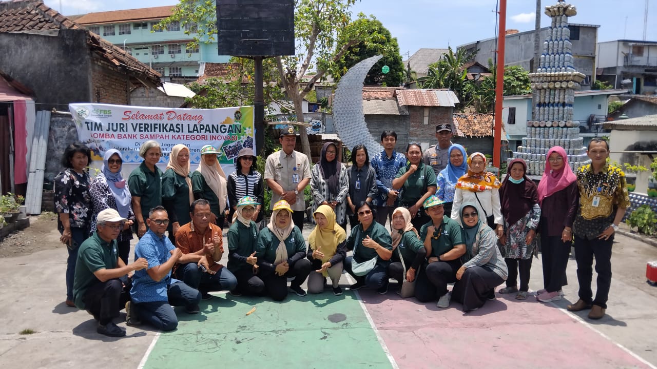 VERIFIKASI LAPANGAN LOMBA BANK SAMPAH INOVATIF KELURAHAN GOWONGAN 2024