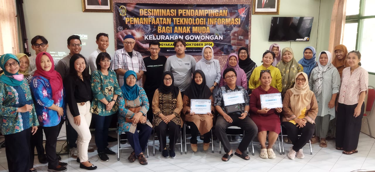 DESIMINASI PENDAMNPINGAN PEMANFAATAN TEKNOLOGI INFORMASI BAGI ANAK MUDA KELURAHAN GOWONGAN